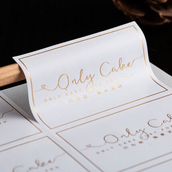 Wholesale custom brand logo low MOQ waterproof gold foil stamping stickers luxury labels - Image 3