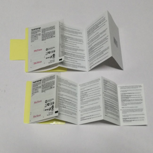 Custom 4 Page Folding Multi-layer Label Vinyl Adhesive Booklet Multi-Layer Sticker Sheet For Cosmetic Bottle Application Detail