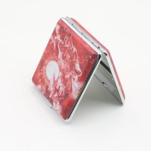 Custom Printed Rectangular Cigarette Box Tobacco Metal Horse Mouth Box Cigarette Packaging Tin Box Pack Sample