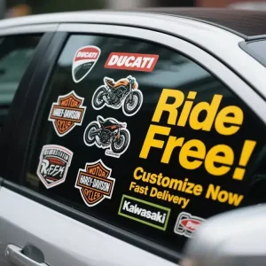 Custom Car Sticker Printing Temporary License Plate Application Detail