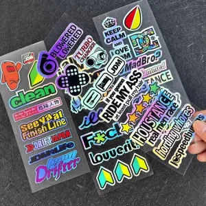 Custom Car Sticker Printing Temporary License Plate Finish Sample