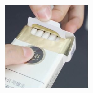 Cigarette Reloc Tobacco Reloc Cigarette Pack Reloc – Resealable Package Custom Humidity-Control Liner Moisturizing Liner Finish Sample material sample