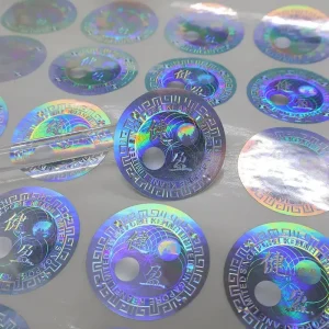 Security Printing Hologram Paper Sticker Hologram Strip Label Randomly Hologram Stamping Tax Stamp Detail