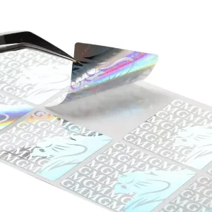 Security Printing Hologram Paper Sticker Hologram Strip Label Randomly Hologram Stamping Hologram Detail Stickers