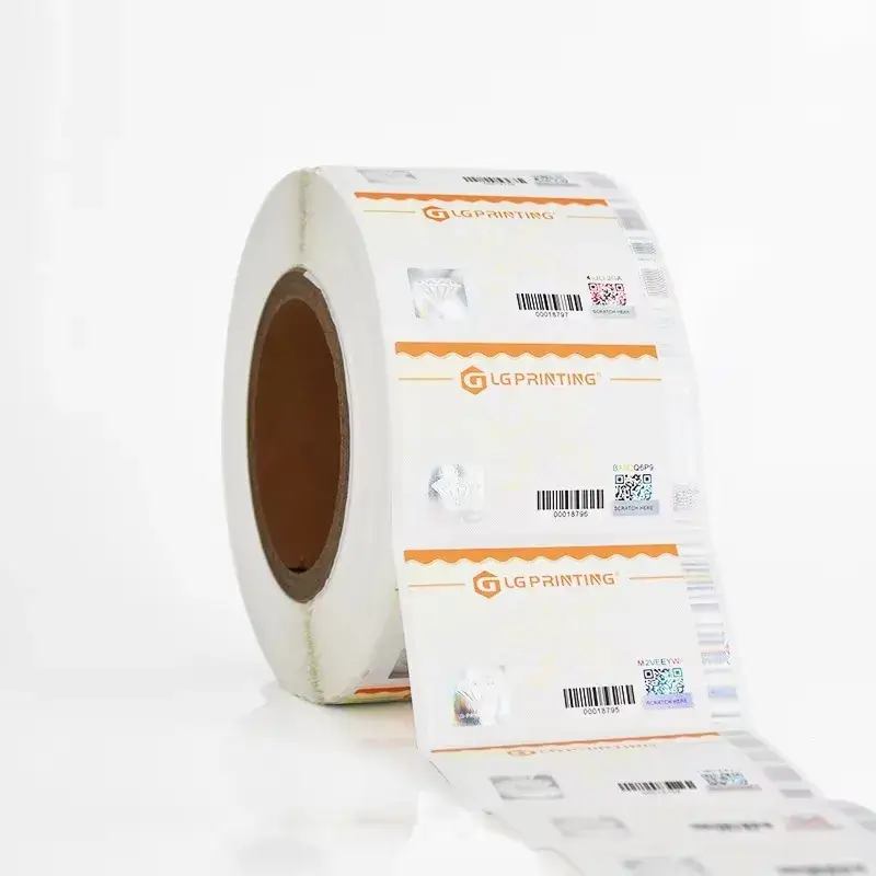 Security Printing Hologram Paper Sticker Hologram Strip Label Randomly Hologram Stamping Application Detail