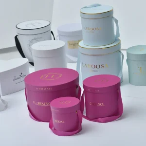 Custom Luxury Round Paper Tube Flower Boxes Cylinder Gift Packaging Box For Flowers Featured View