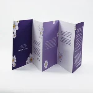 Folding Manual Printing Three Folding Single-page Manual Printing Brochure Advertising Leaflets Printing Factory Application Detail