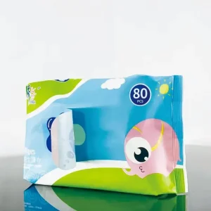 Custom Colorful Waterproof Resealable Adhesive Seal Sticker For Packaging Wet Tissue Labels And Wet Wipes Product Image