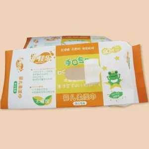 Custom Colorful Waterproof Resealable Adhesive Seal Sticker For Packaging Wet Tissue Labels And Wet Wipes Box Detail