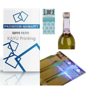 Cigarette Tax Stamp Brand Logo surface detail